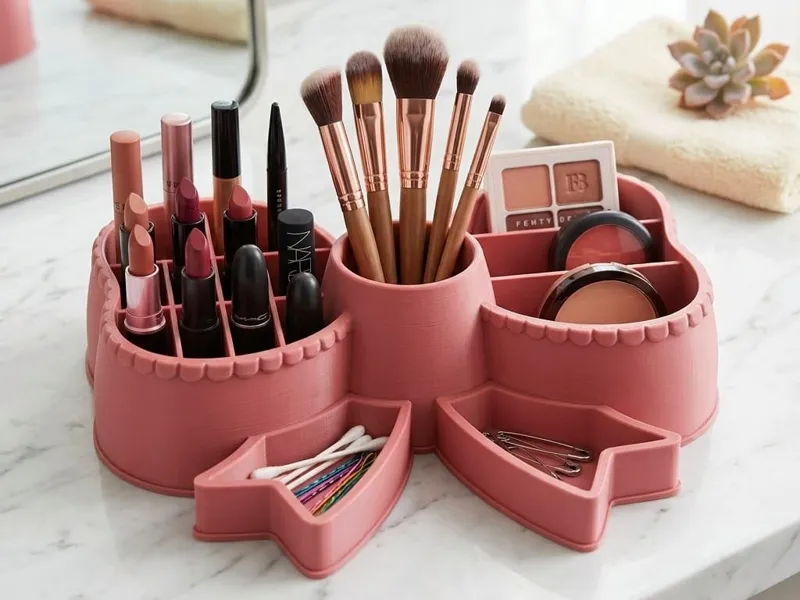 Bow Vanity Organizer - Makeup & Accessory Storage