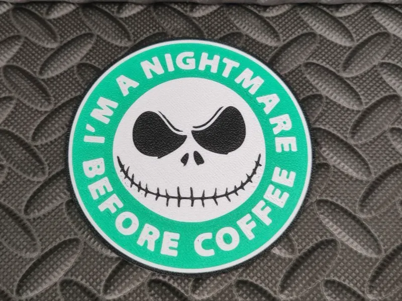 Jack skellington coaster coffee
