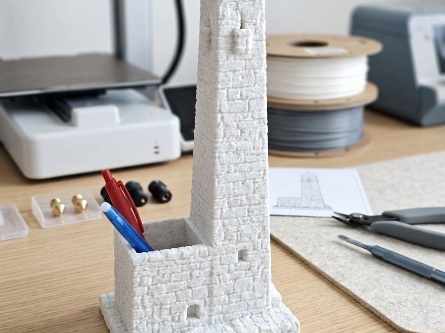 Kaukasischer Wachturm Stiftehalter