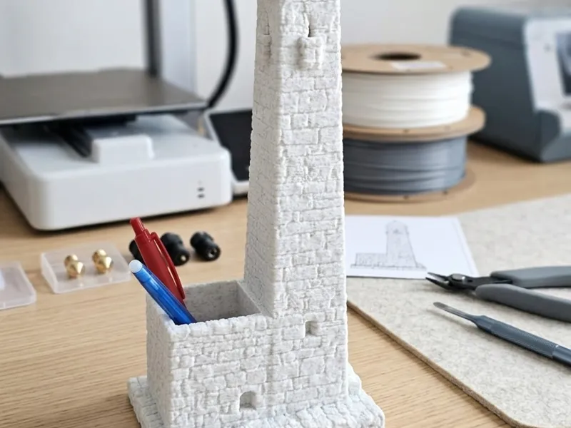 Kaukasischer Wachturm Stiftehalter