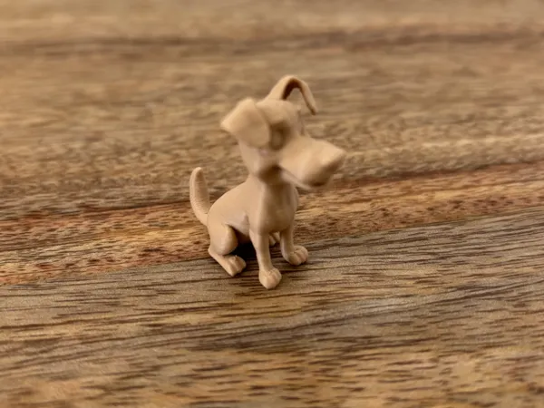 Figurine Jack Russell assis — style cartoon