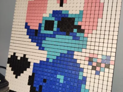 Lilo and stitch pixel puzzle stitch