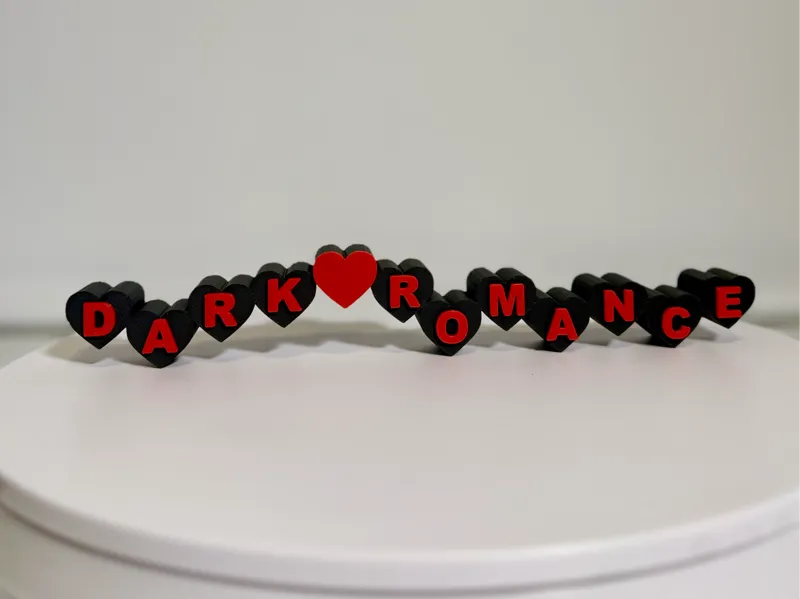 Dark Romance bookshelf deocor, desk decor