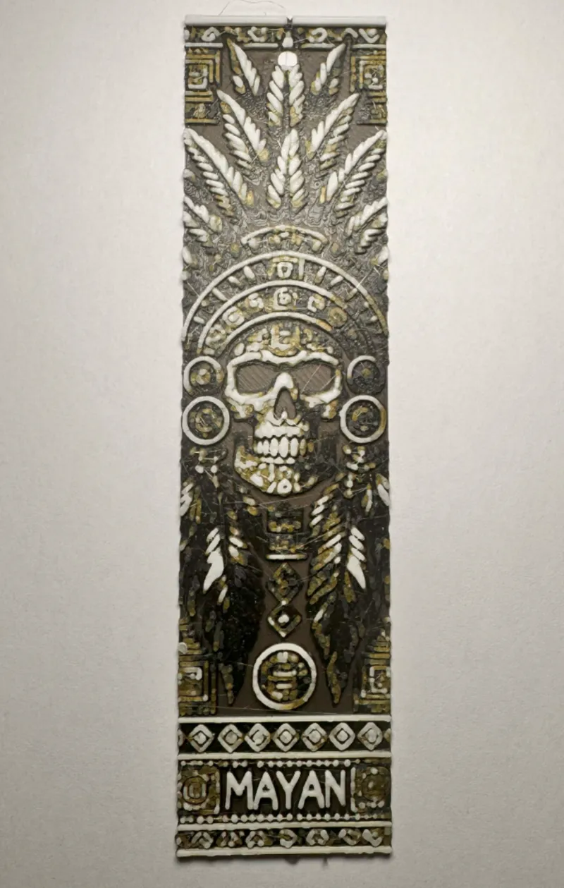 Bookmark Mayan Skull
