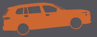 BMW X7 keychain outline