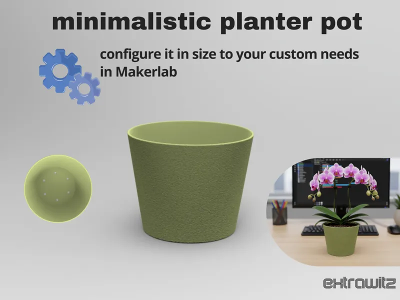 Configurable Plant Pot – Customizable Design