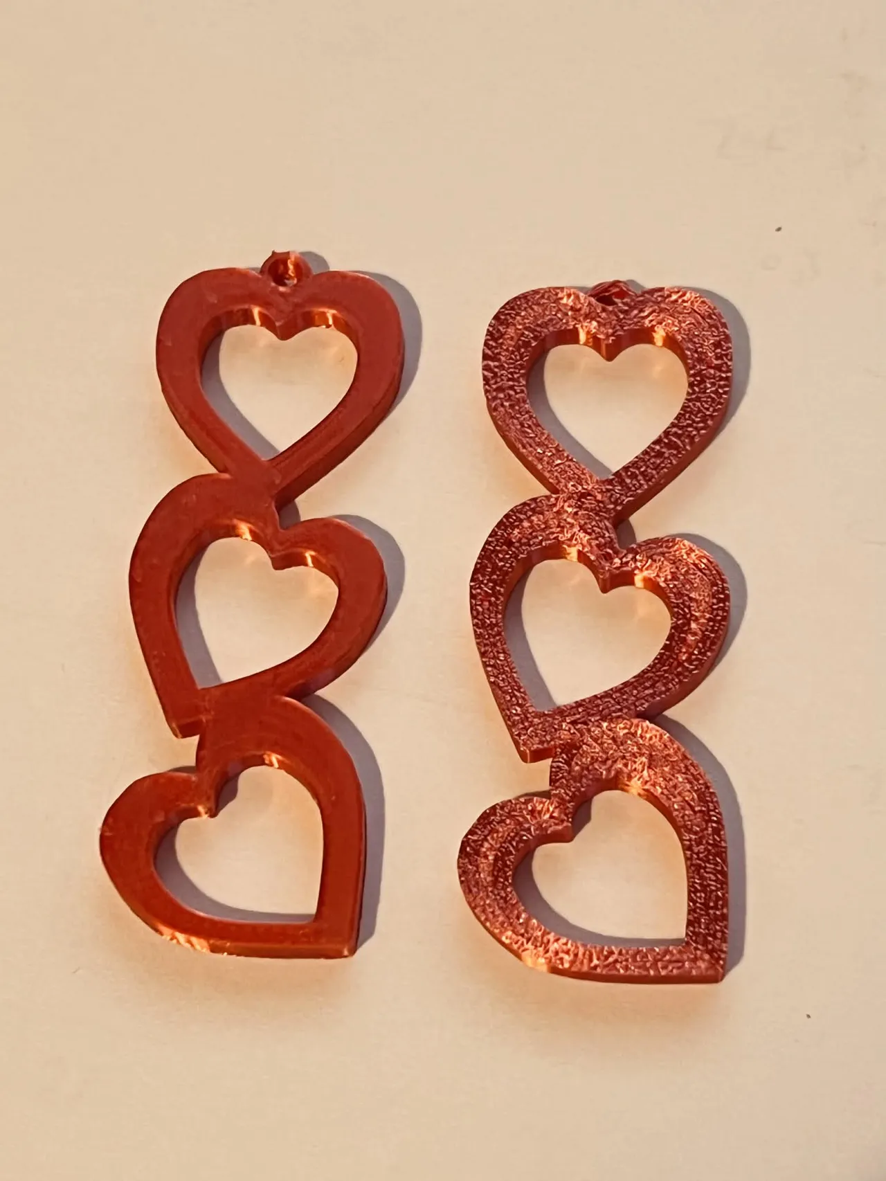 Valentines Heart Earrings view 3
