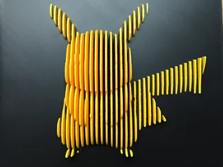 Pikachu Schichtbild Skulptur