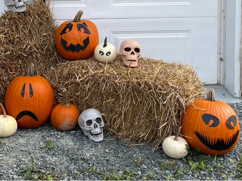 Customizable Halloween Pumpkin Face Decoration kit