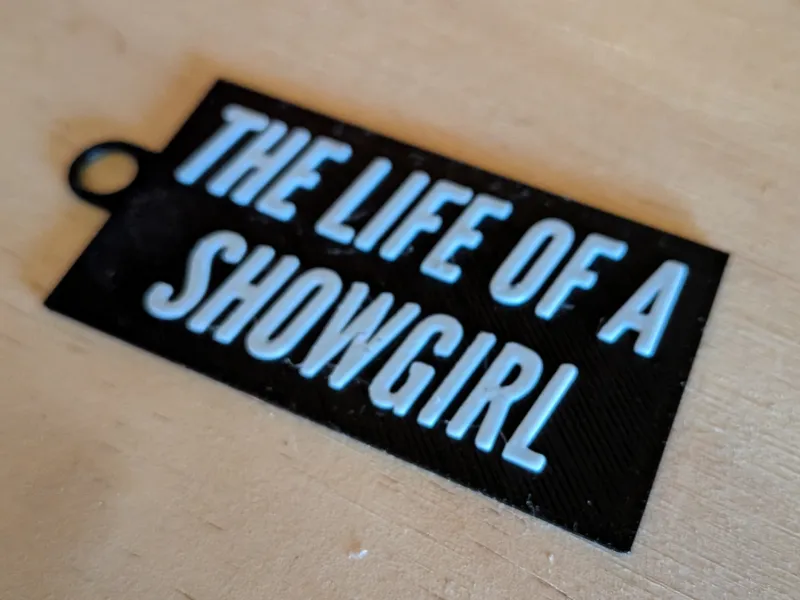 The Life of a Showgirl Swiftie Keychain