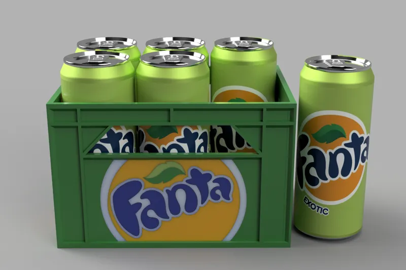 6x33cl Fanta slim can crate