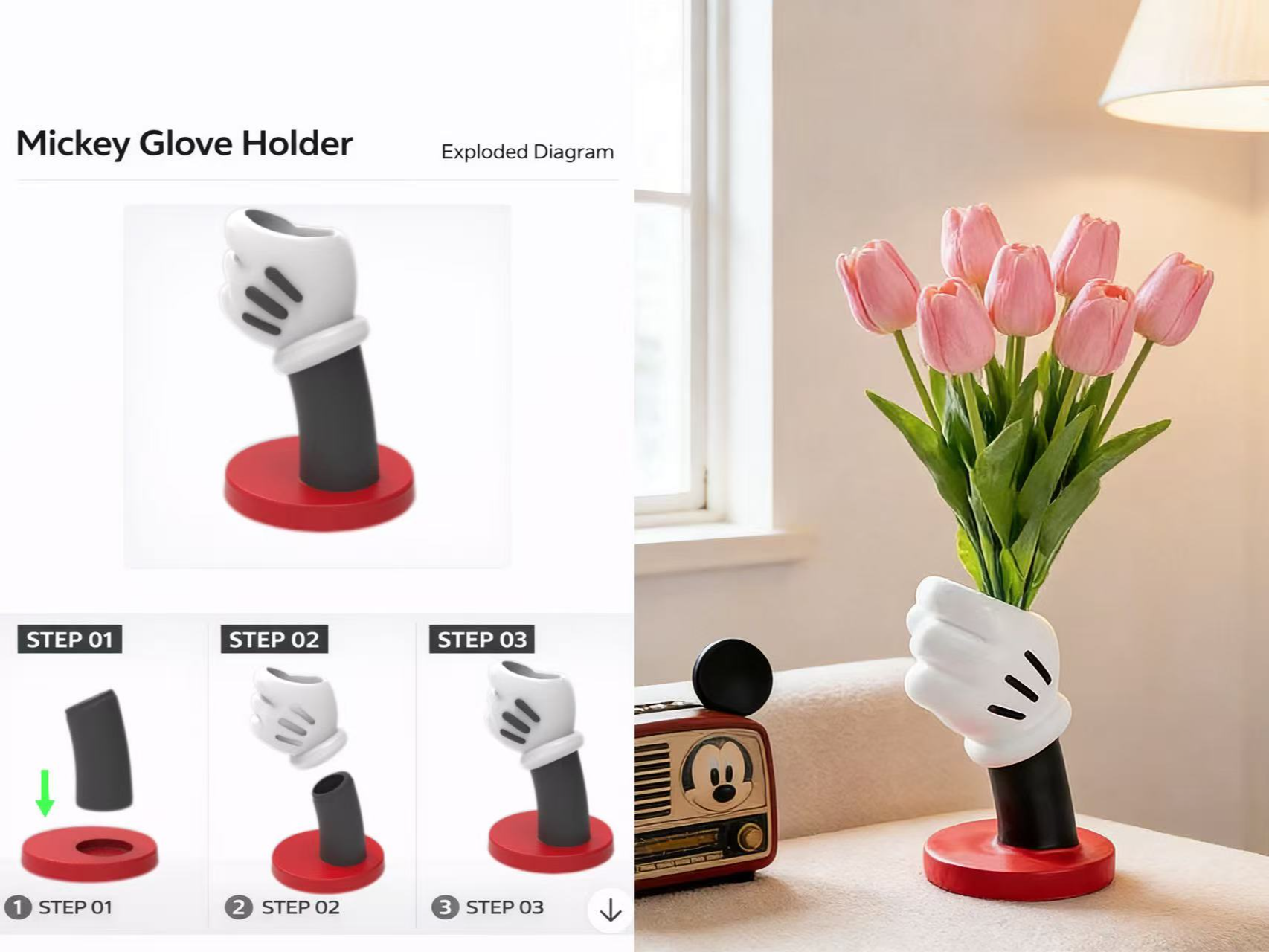 Mickey Glove Holder