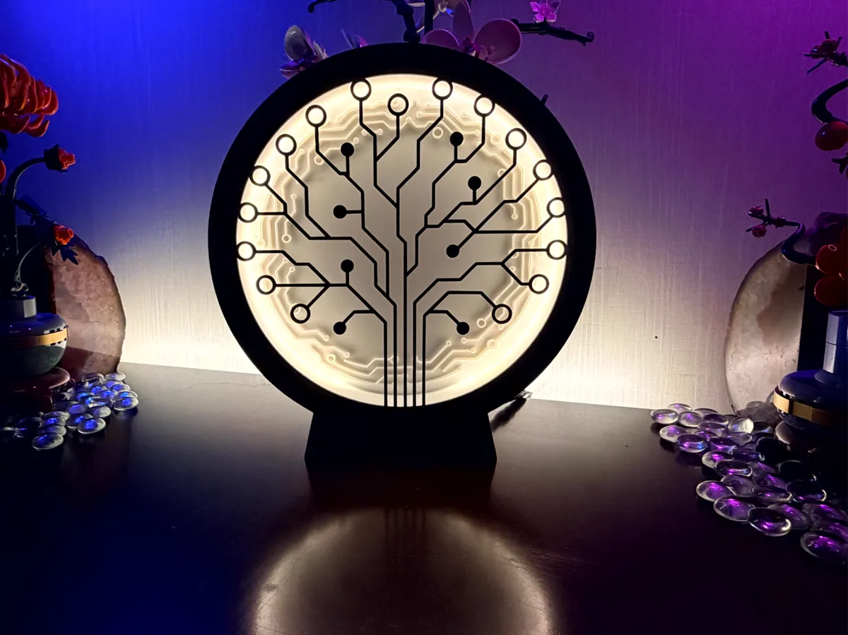 Circuit Tree LED Lamp - Free 3D Print Model - MakerWorld