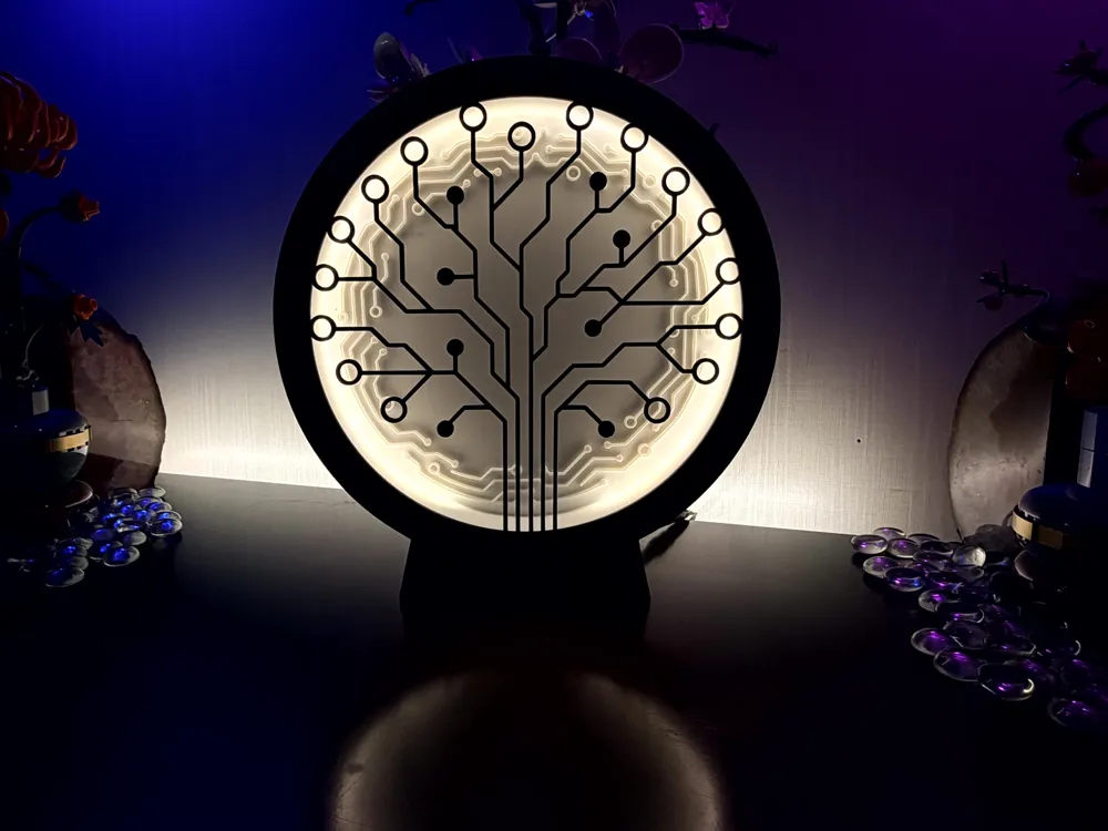 Circuit Tree LED Lamp - Free 3D Print Model - MakerWorld