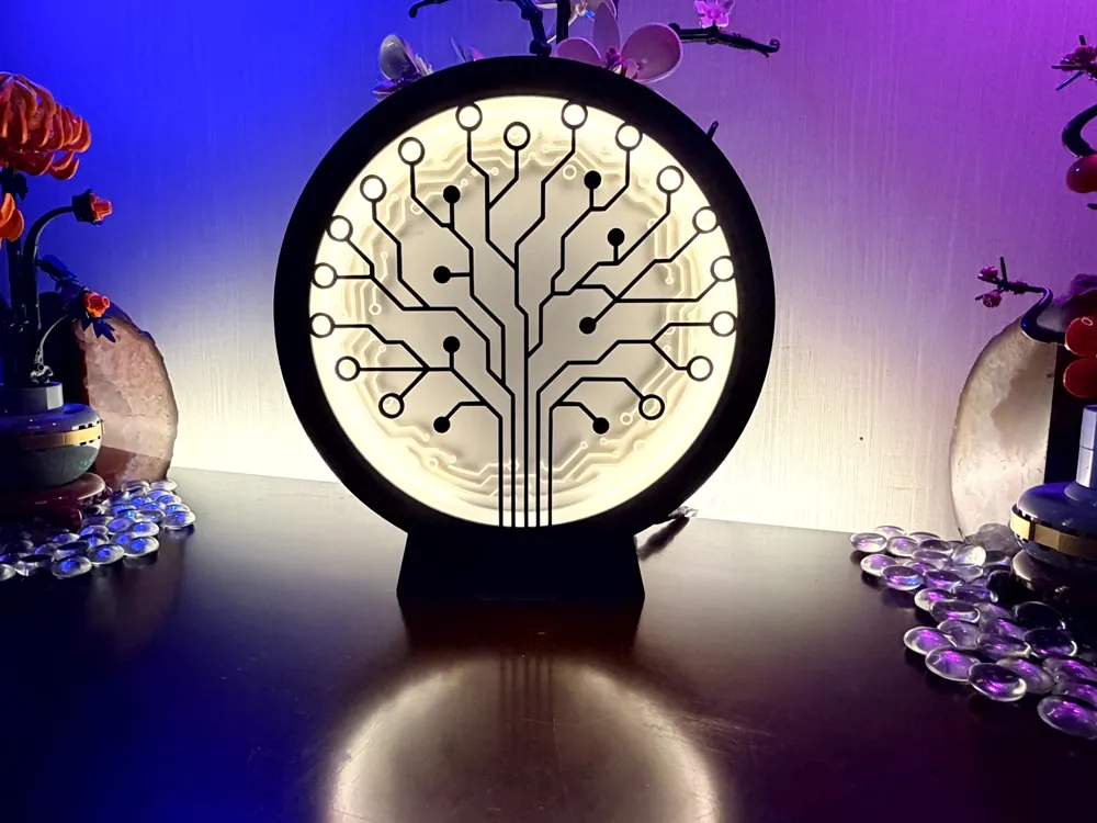 Circuit Tree LED Lamp - Free 3D Print Model - MakerWorld