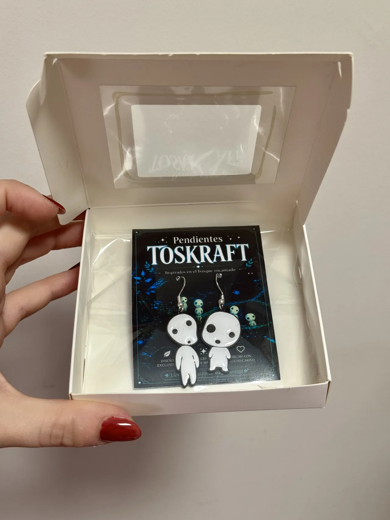Pendientes Kodama Inspirados en Princesa Mononoke view 2