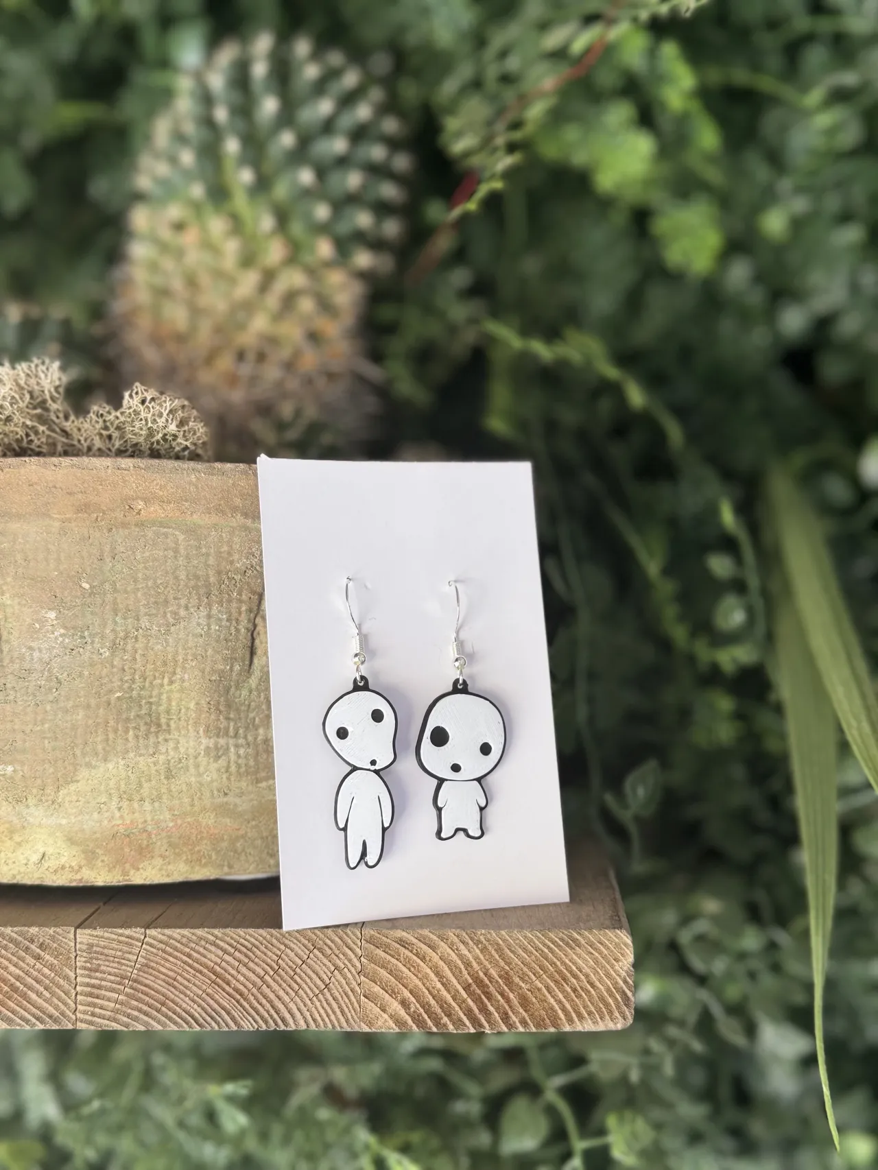 Pendientes Kodama Inspirados en Princesa Mononoke view 3