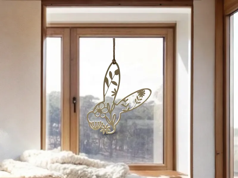Osterhase Fenster Deko - Oster Deko