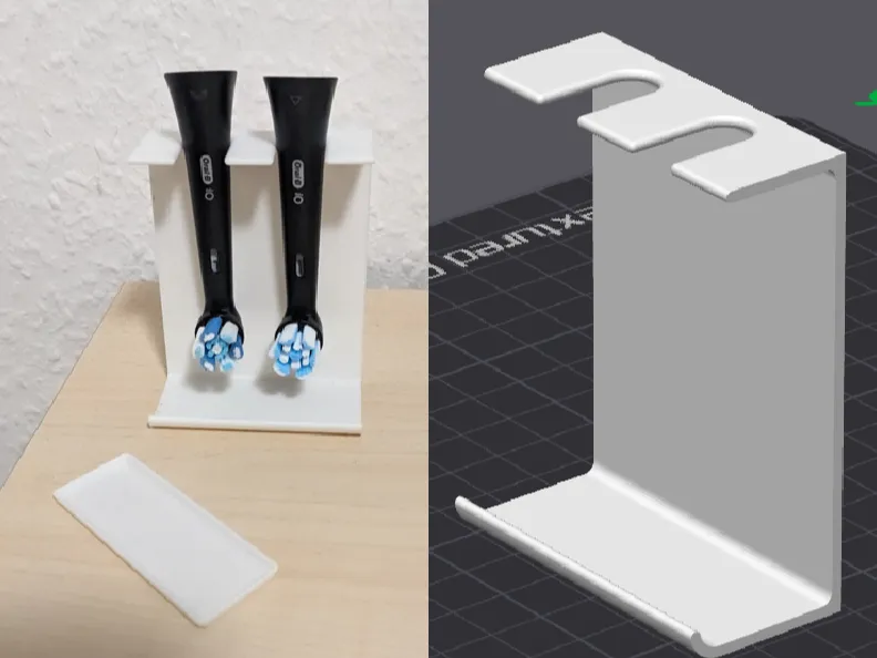 Toothbrush Head Holder with drip tray (9-13mm)
