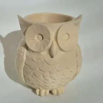 猫头鹰花盆 来自 python printing MakerWorld：免费下载 3D 模型