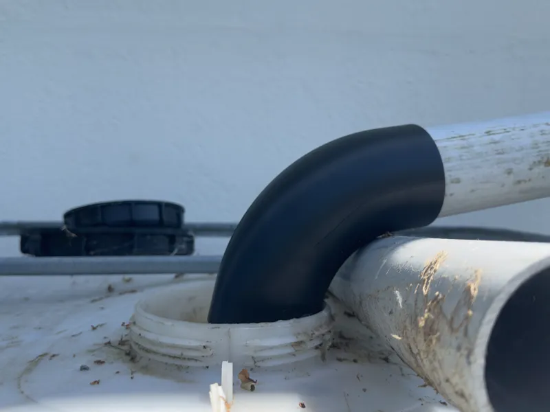 Coude PVC Ø80 à 70°