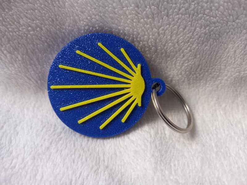 Llavero Camino de Santiago – Conchas encastrables