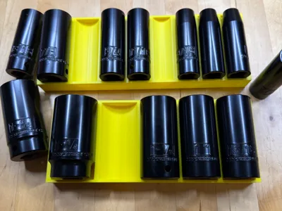 Pittsburgh SAE deep socket impact tray