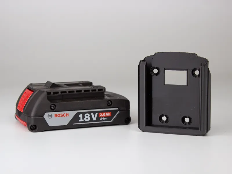 Wall mount for Bosch 18V battery