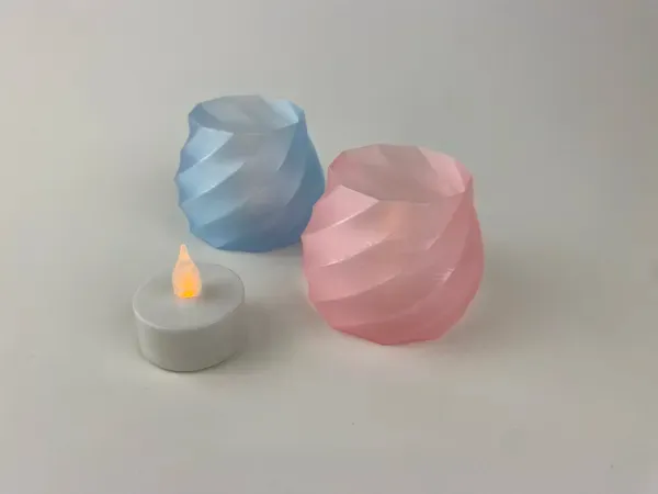 Spiral Tea Light Holder Ambient Décor LED Light