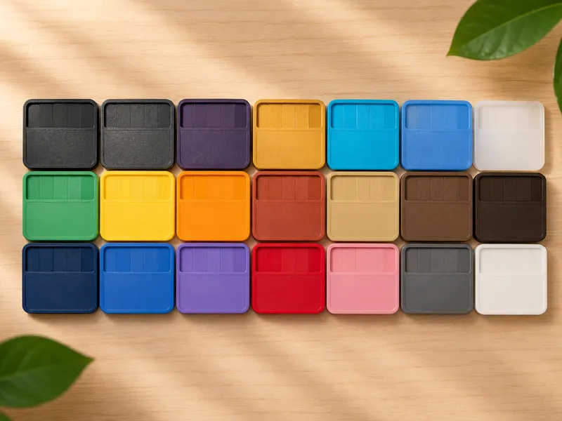 Filament Swatches with label and magnets