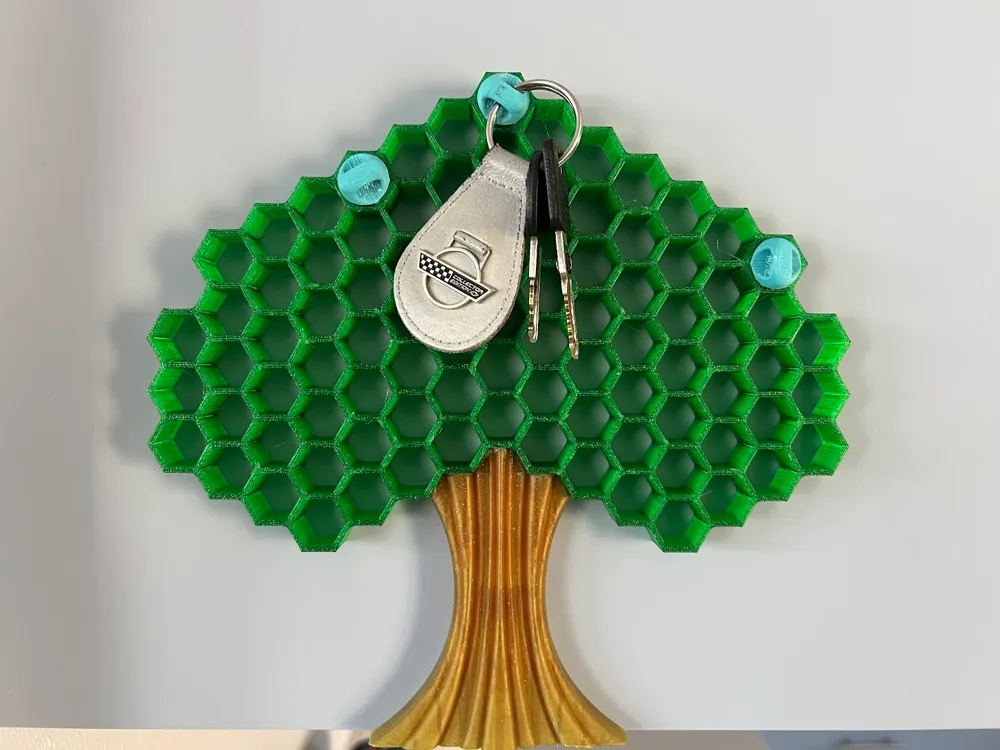 Key Hanger Hex Tree by alinlp - MakerWorld