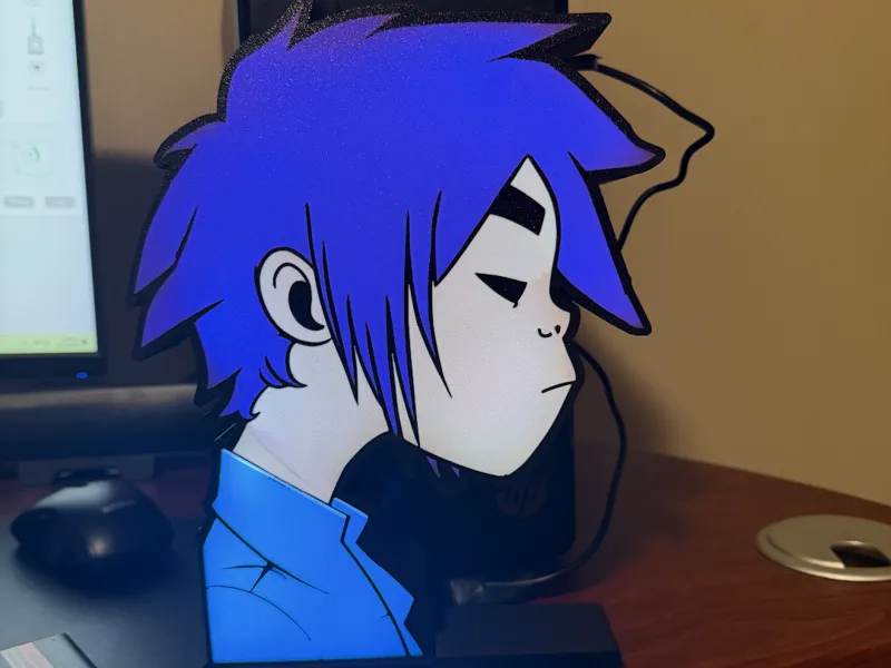 Gorillaz 2D side pose