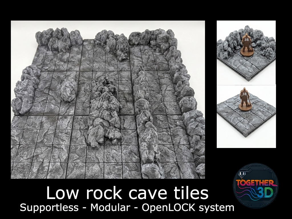 Low rock cave tiles (OpenLOCK system)