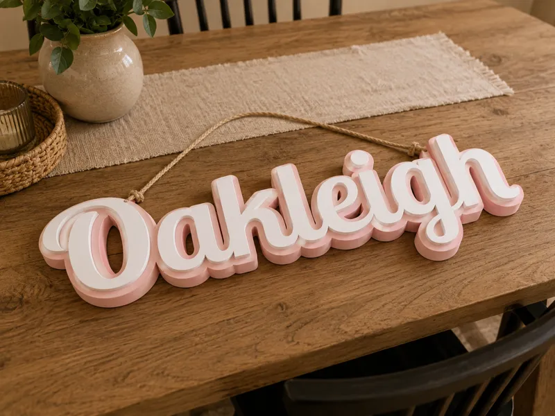 Customized name sign