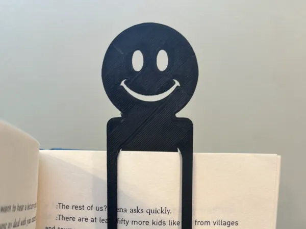 Marque-page emoji souriant