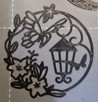 Lampe murale 2D papillons — photo 2