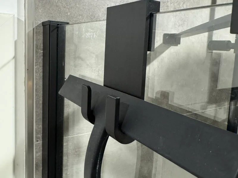 Halter Halterung für Duschabzieher Bad 10mm Glas