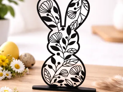Cute easter bunny table decor