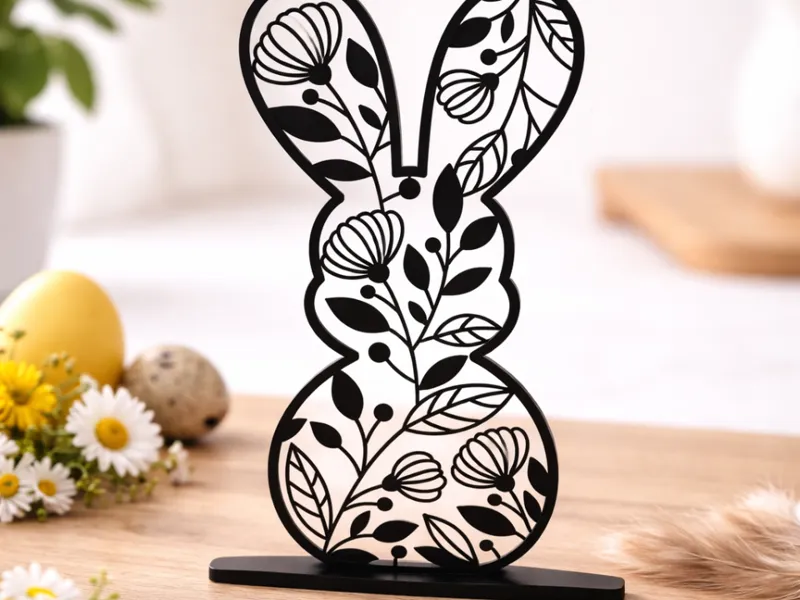 Cute easter bunny table decor