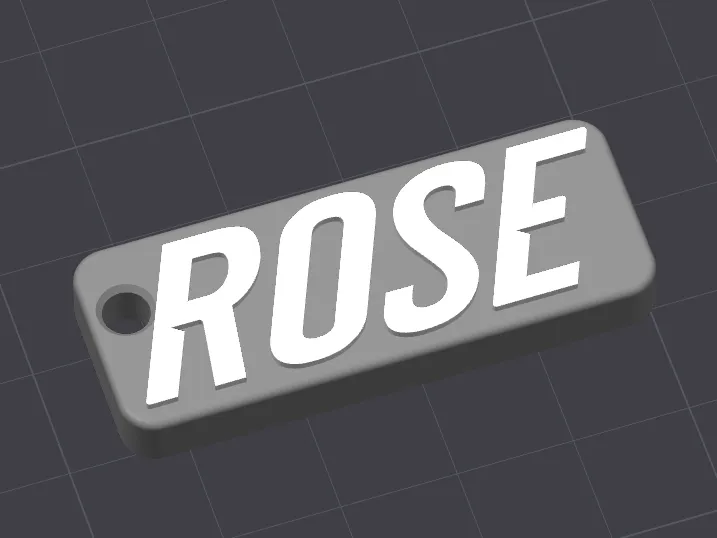 Rose bike keychain