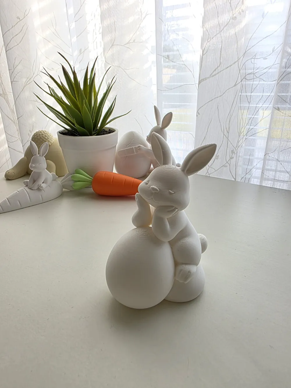 Easter Bunny on Easter Egg | Easter Decoration | 1.5h Print - Free 3D ...