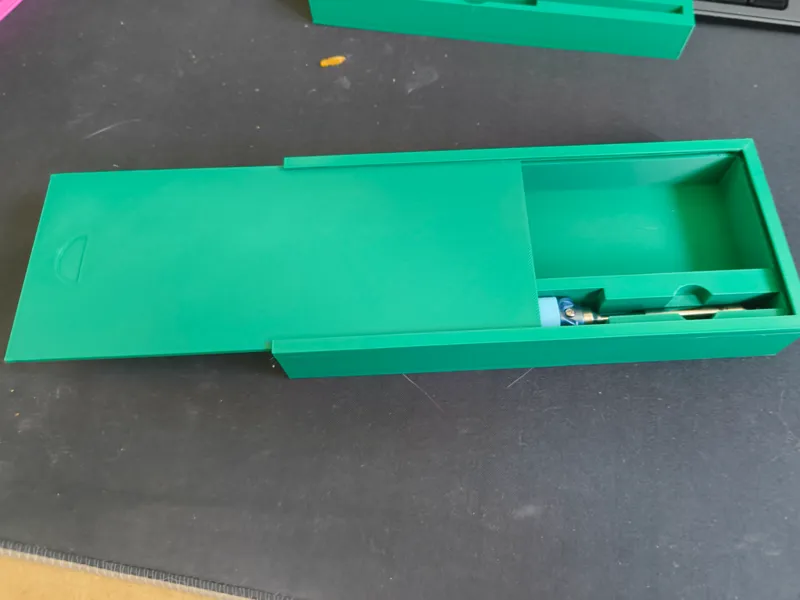 pinecil soldering iron case with 50mm tin slot