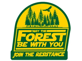 May the Forest Be with You Magnet