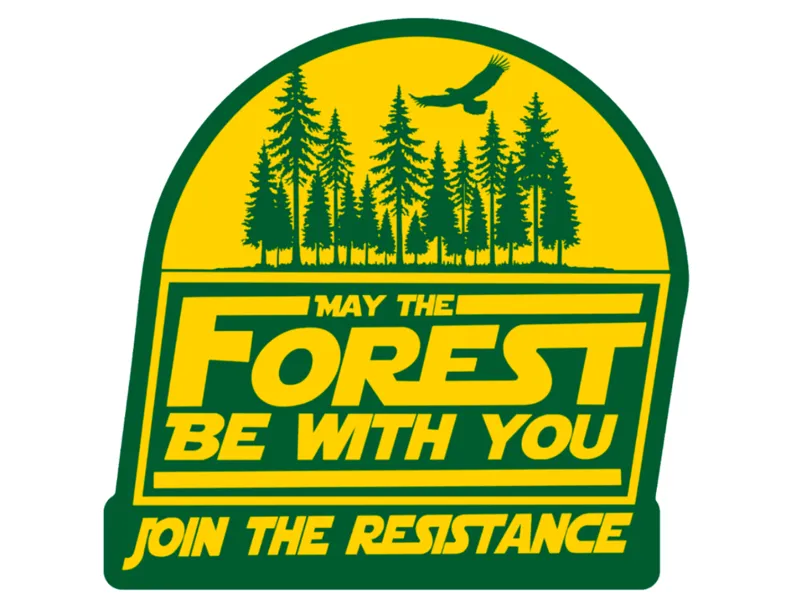 May the Forest Be with You Magnet