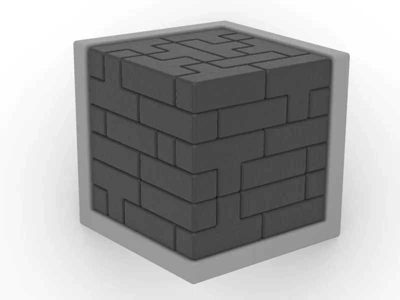 Puzzle Cube Brain Teaser (T's Version)