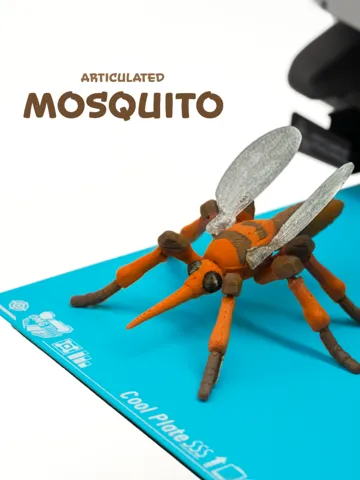 Letrero o emblema decorativo: Articulated Mosquito — vista de referencia 2