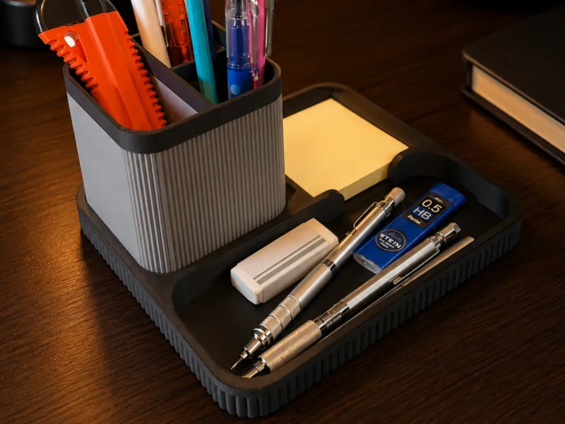 Japandi Office Desk Organizer Base