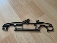 Silhouette murale BMW Z3 en une ligne — photo 1