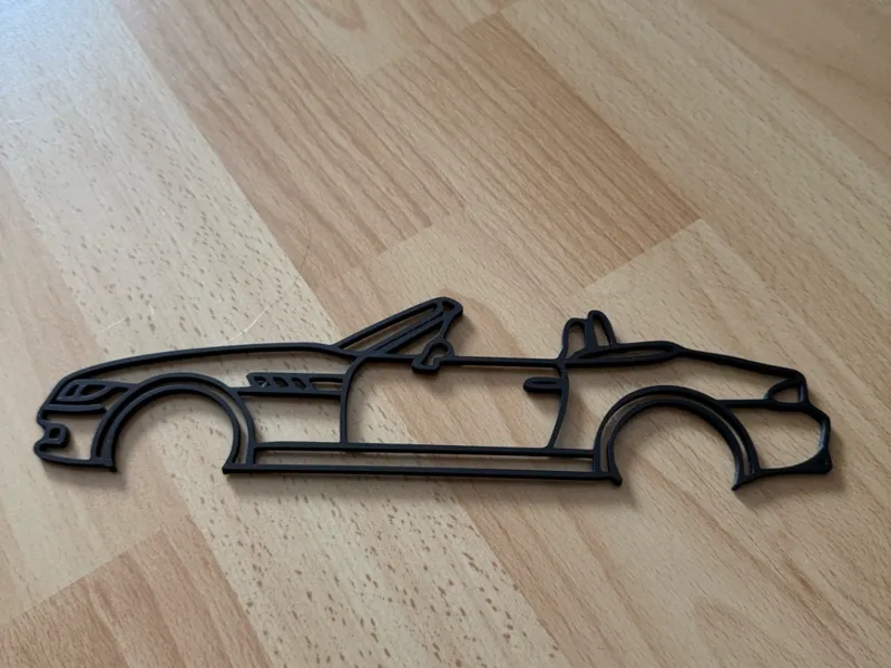 BMW Z3 line Art - Wandkunst