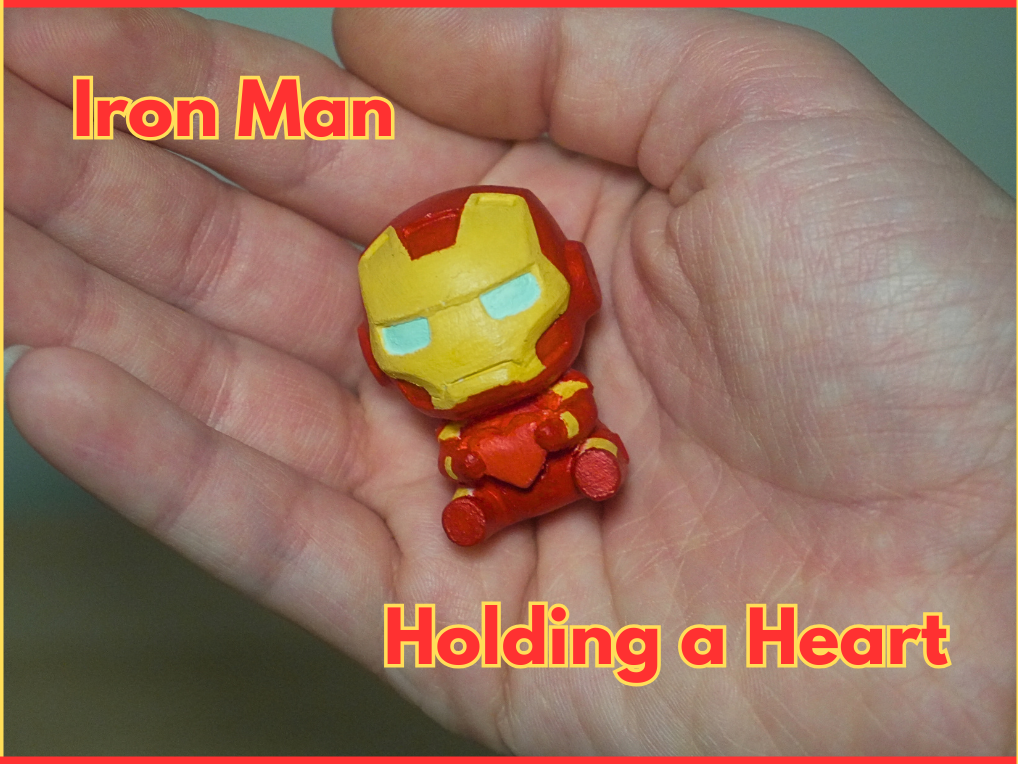 Iron Man Holding A Heart (Valentines Day Gift Toy)